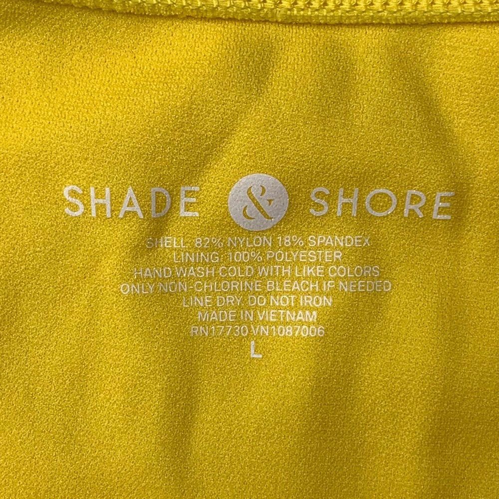 NWT! Side Tie Cheeky String Bikini Bottom - Sunray Yellow Large Shade & Shore - Picture 4 of 4
